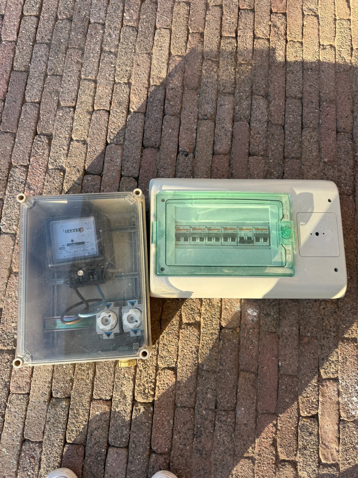 Zekeringkast en elektriciteitsmeter, Doe-het-zelf en Bouw, Ophalen of Verzenden, Zo goed als nieuw