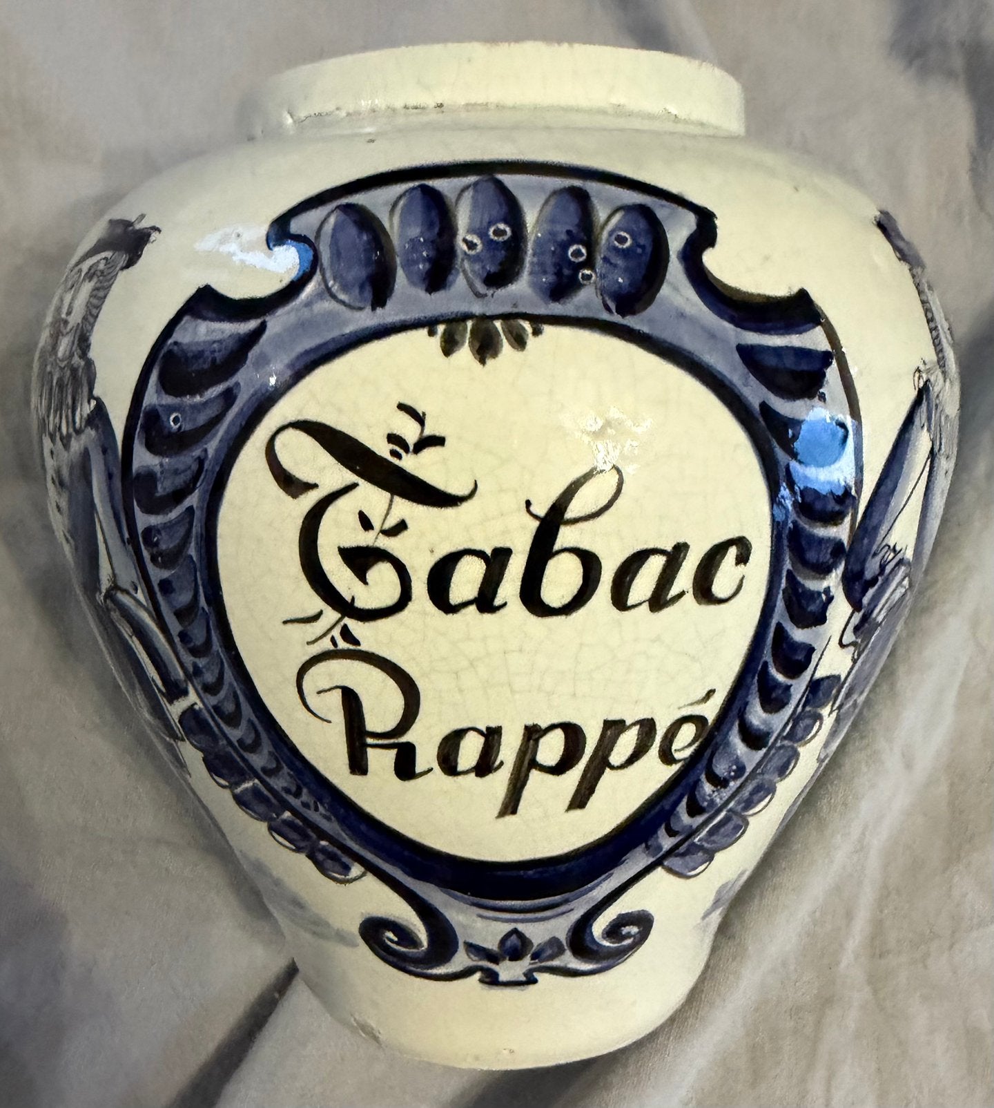 Ancien pot à tabac rappé, Enlèvement ou Envoi