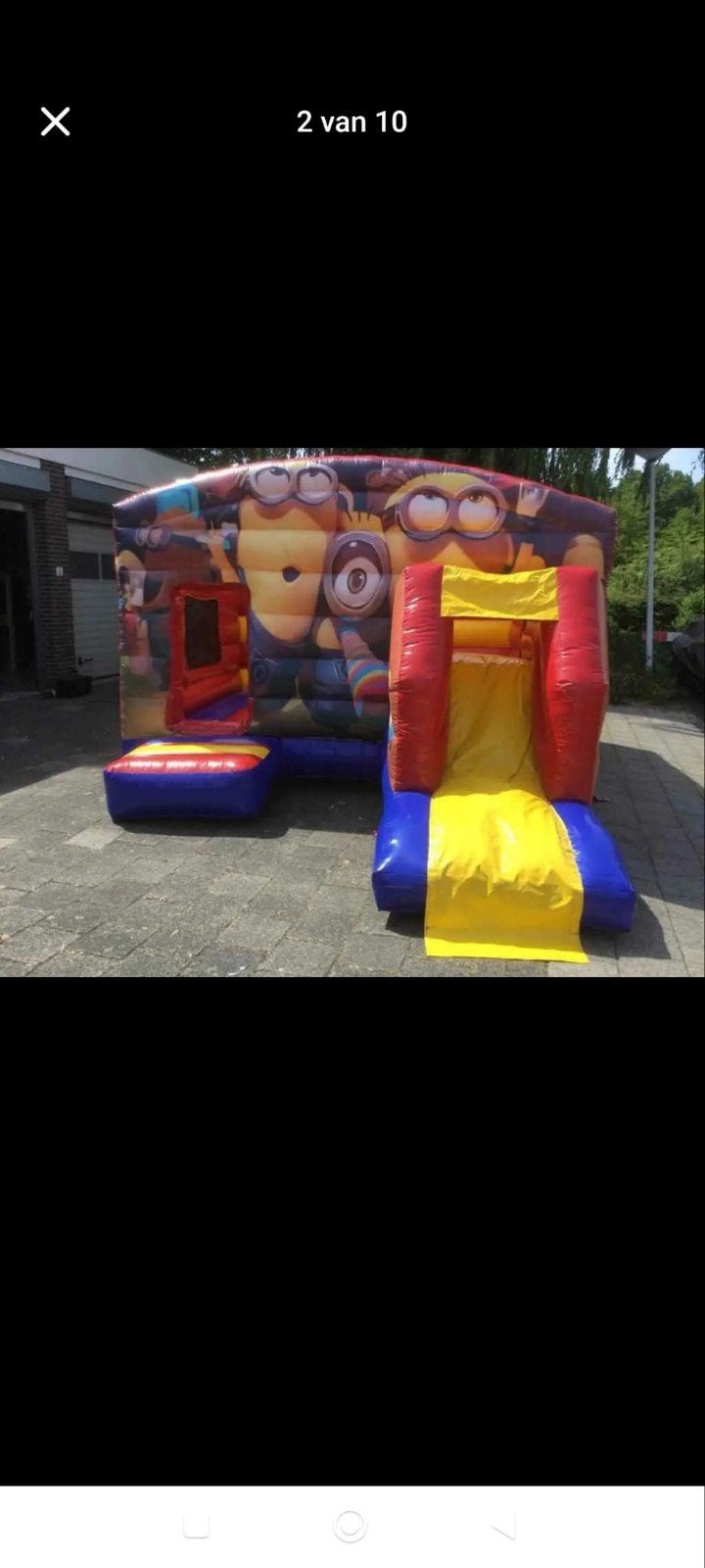 springkasteel te huur, Ophalen, Gebruikt