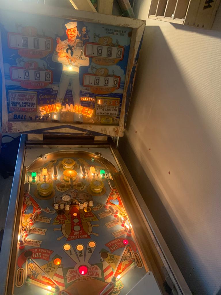 Gotlieb flipperkast ship mates defect, Collections, Machines | Flipper (jeu), Enlèvement, Comme neuf, Flipper (jeu)