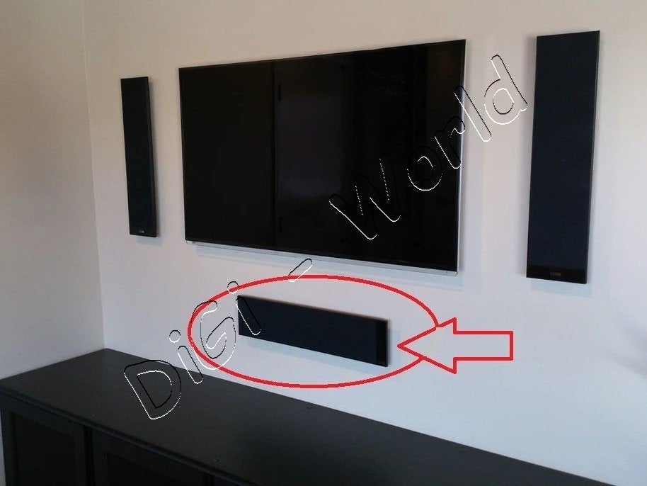 Haut-parleur central 3 voies ultra fin KEF T301C, Haut-parleur central, Enlèvement ou Envoi, Comme neuf, Compatible son surround/home cinéma