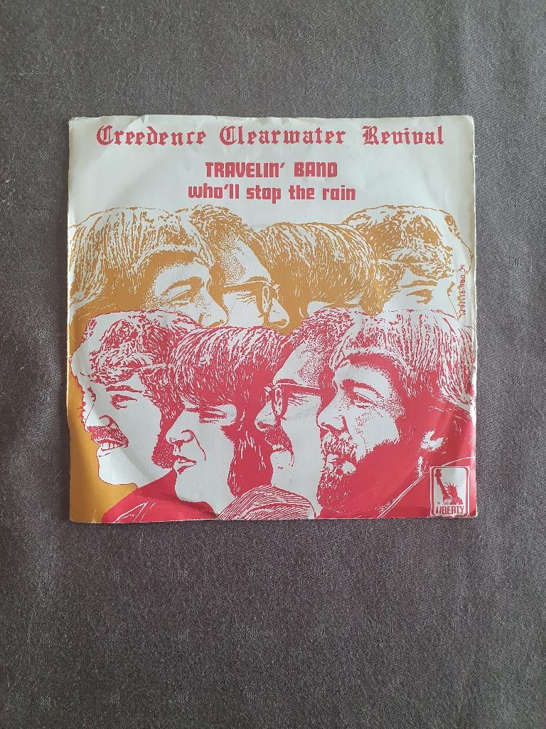 S - CCR – Travelin' Band / Who'll Stop The Rain - 1970, Enlèvement ou Envoi, Comme neuf, Pop
