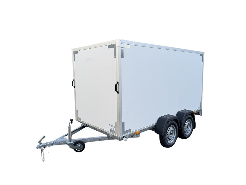 Gesloten aanhangwagen dubbelas 750Kg 300/150/150, Ophalen, Zo goed als nieuw