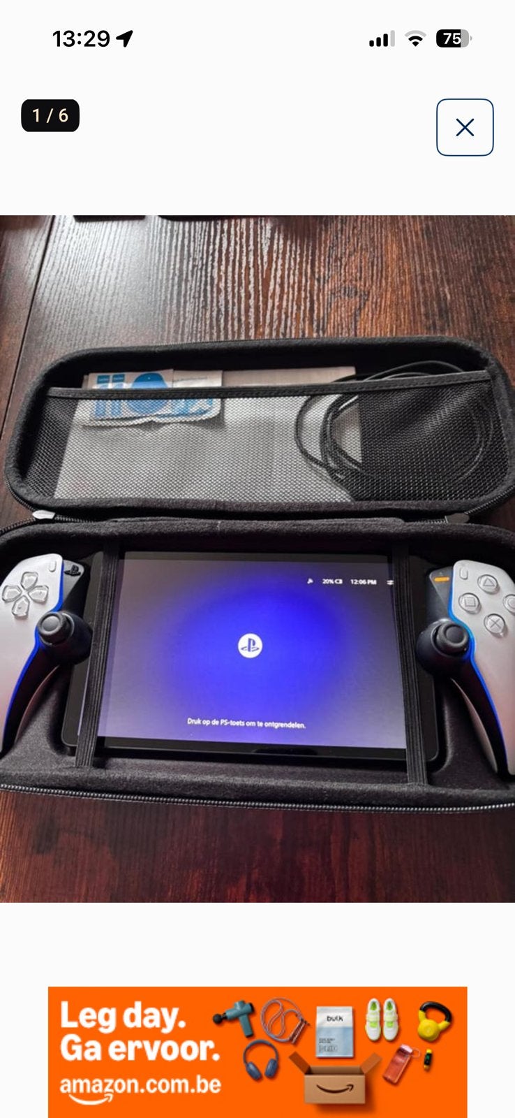 PlayStation 5 portable wit, Ophalen, Zo goed als nieuw