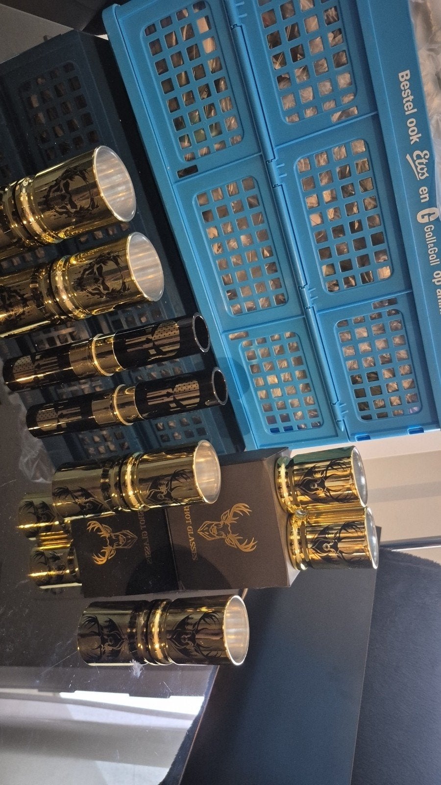 shotglaasjes 10€ alles als lot, Ophalen, Gebruikt, Feestartikel