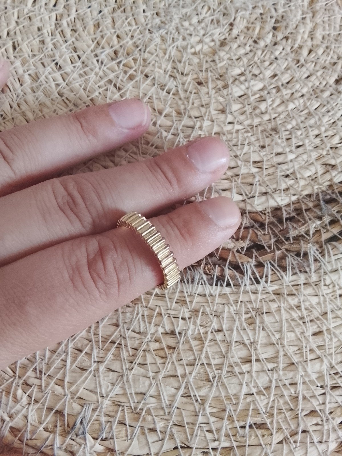 Bijoux Bague, Enlèvement ou Envoi, Or, Bague, Doré