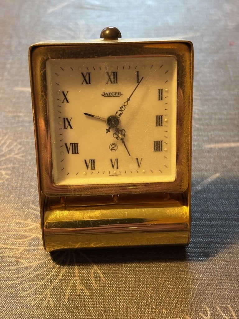 Réveil de Voyage Jaeger – Vintage & Chic 1959 = fonctionne, Antiquités & Art, Enlèvement