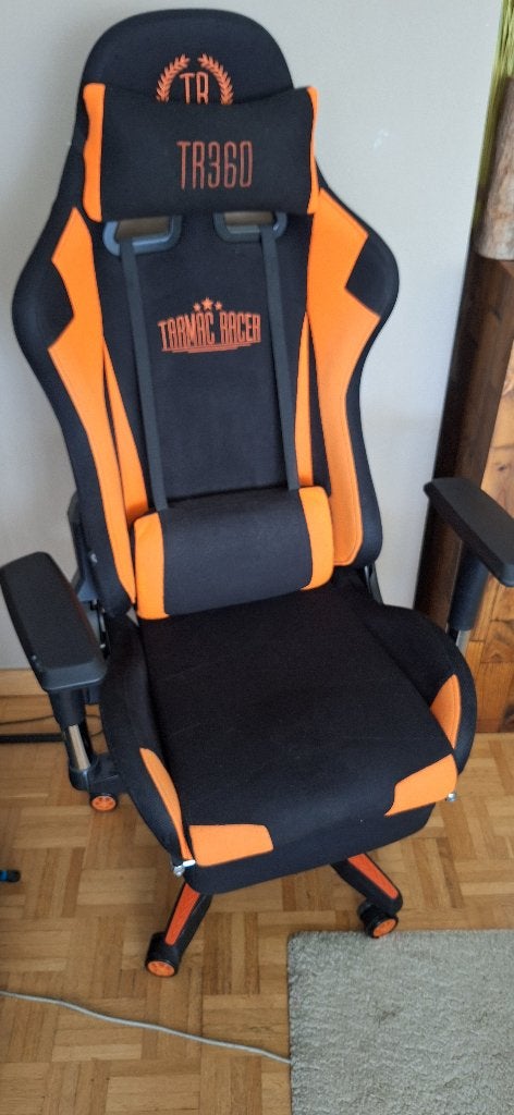 Gaming Chair, Huis en Inrichting, Ophalen, Oranje, Zo goed als nieuw, Gaming bureaustoel