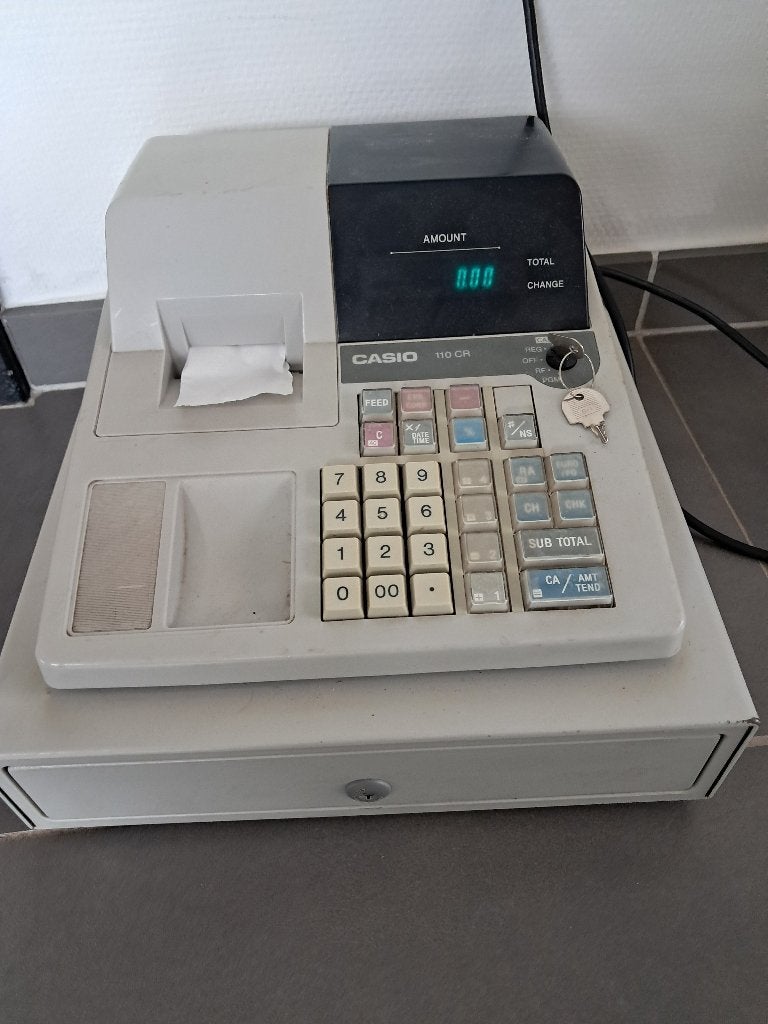 Speelgoed kassa, Ophalen, Gebruikt, Kunststof, Speelkeuken-accessoire