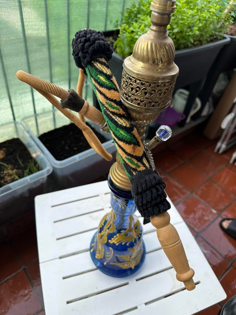 Sisha set met zak/ waterpijp, Antiek en Kunst, Ophalen