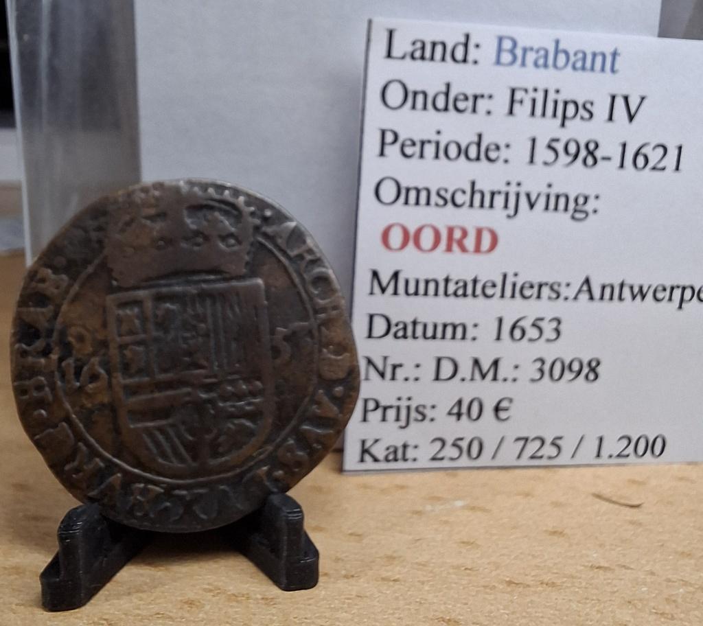 Oord - 1653 - Antwerpen - Filips IV - @40€, Timbres & Monnaies, Monnaies | Belgique, Envoi, Autre, Monnaie en vrac