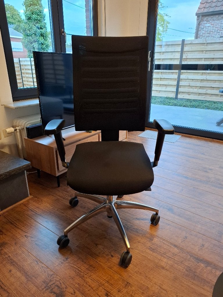ergonomische bureaustoel, Ophalen, Zwart, Zo goed als nieuw, Bureaustoel