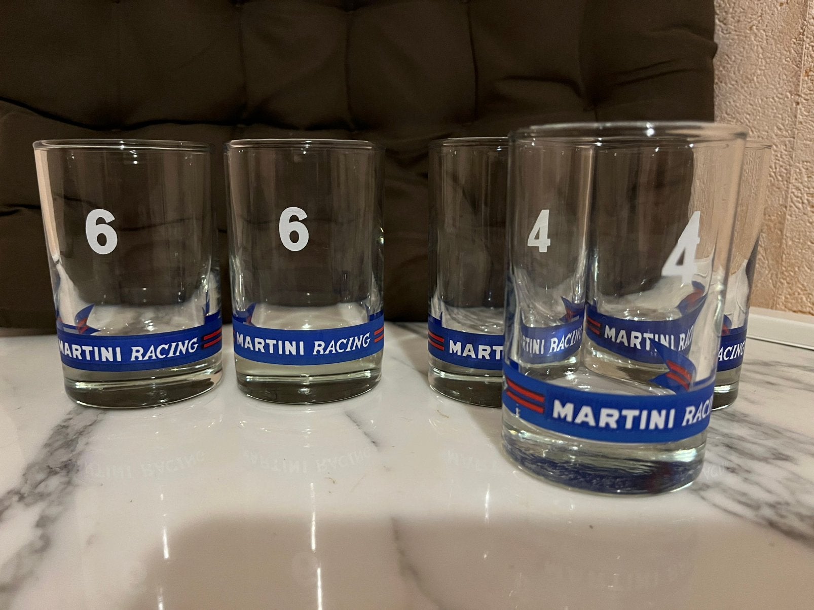 5 martini glazen retro, Verzamelen, Ophalen, Zo goed als nieuw