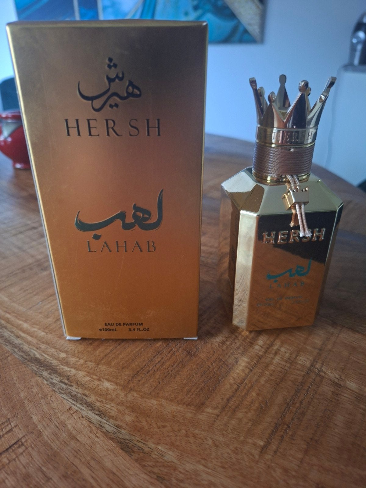 origineel hersh lahab parfum, Envoi