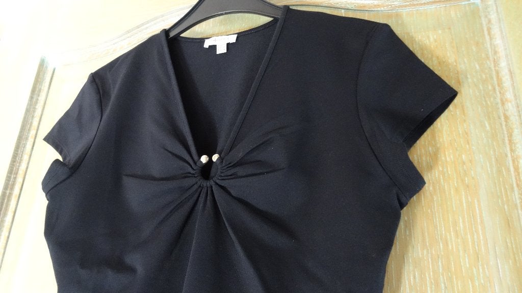 TOP MERK 1 2 3 ZWART, Kleding | Dames, Topjes, Zwart, Maat 42/44 (L), Ophalen of Verzenden, Zo goed als nieuw