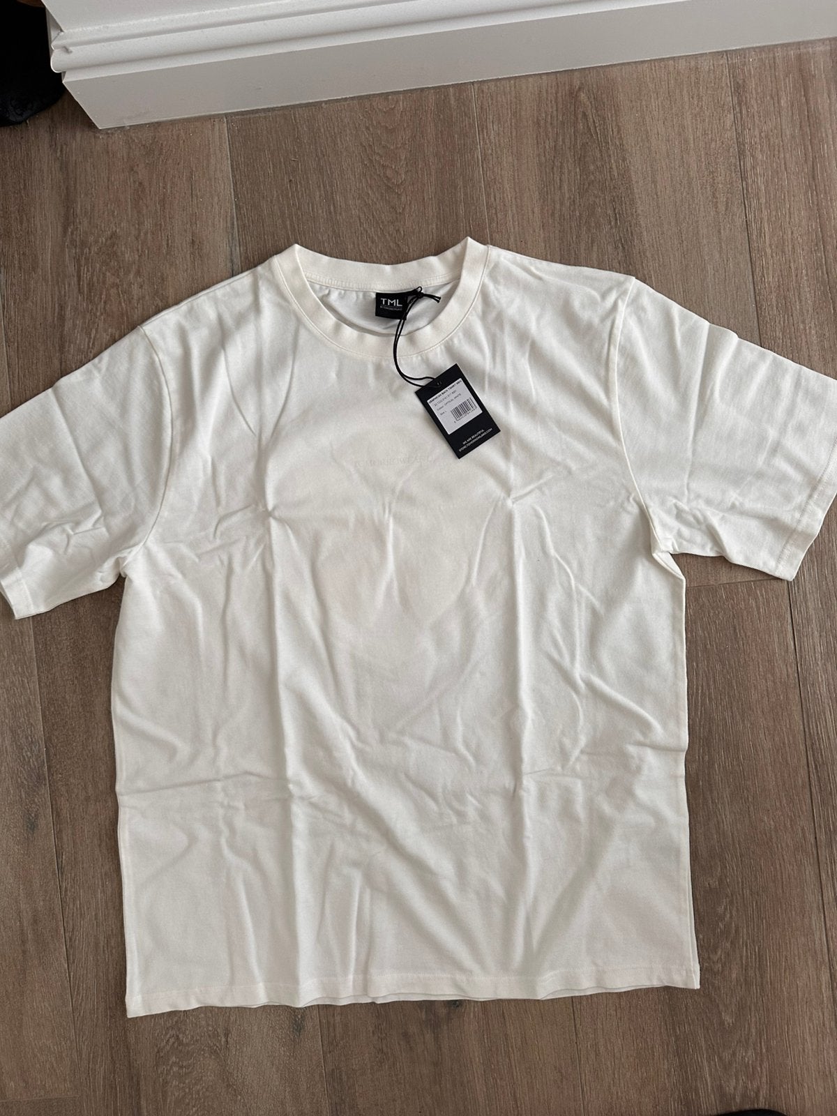Tomorrowland - optical white T shirt - Large, Enlèvement ou Envoi, Neuf, Taille 52/54 (L), Blanc