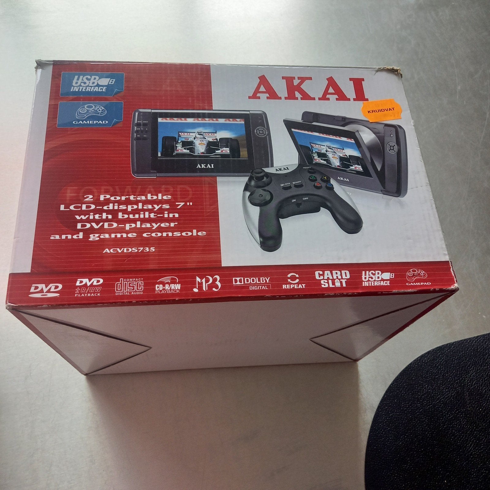dvd speler 2 schermen voor in de auto, Audio, Tv en Foto, Ophalen, Zo goed als nieuw