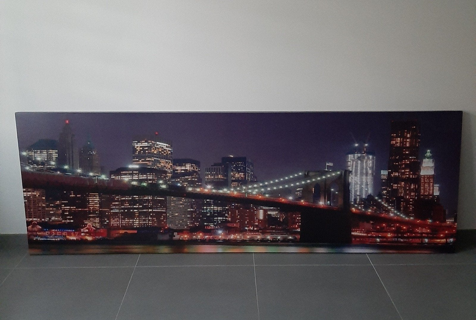 Fotocanvas skyline New York, Huis en Inrichting, Woonaccessoires | Schilderijen, Tekeningen en Foto's, Ophalen