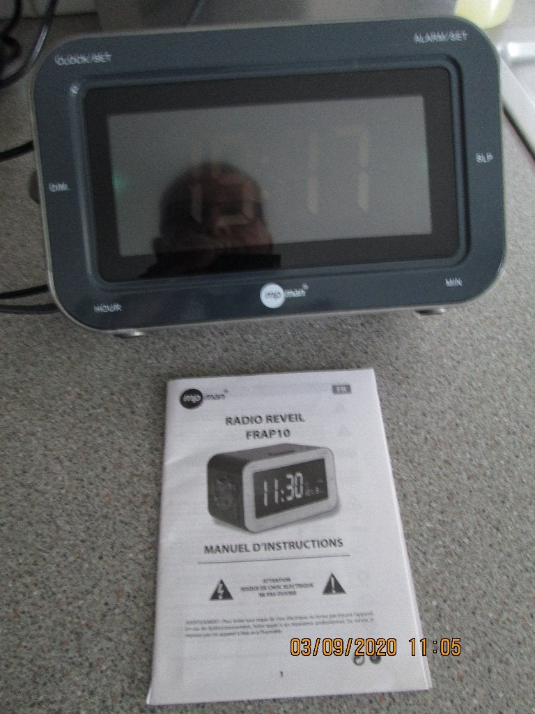 Radio réveil Mpman Frap 10, Philips, Proline., Elektronische apparatuur, Wekkers, Ophalen, Zo goed als nieuw