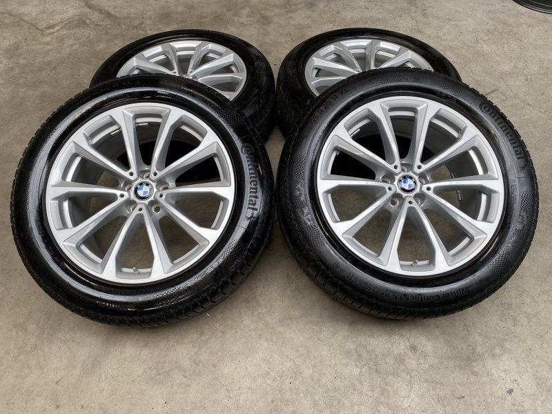 20 inch originele velgen + winterbanden BMW X7 G07 style 750, Pneus et Jantes, Pneus hiver, 255 mm, -