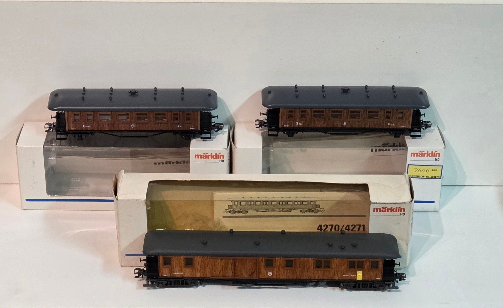 marklin 4271 + 42702, Enlèvement ou Envoi, Courant alternatif, Wagon, Comme neuf