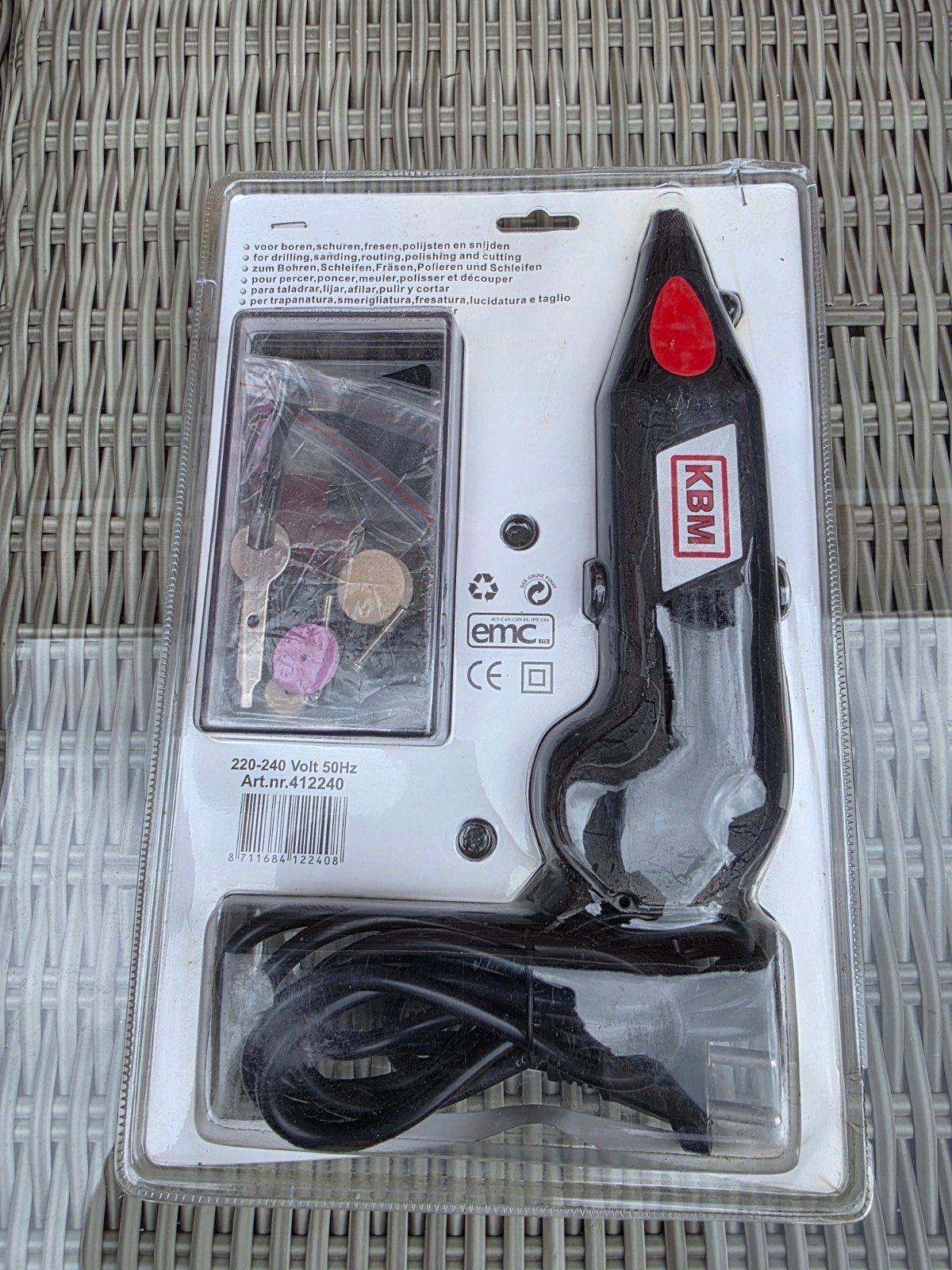 KBM electrische multitool, Ophalen