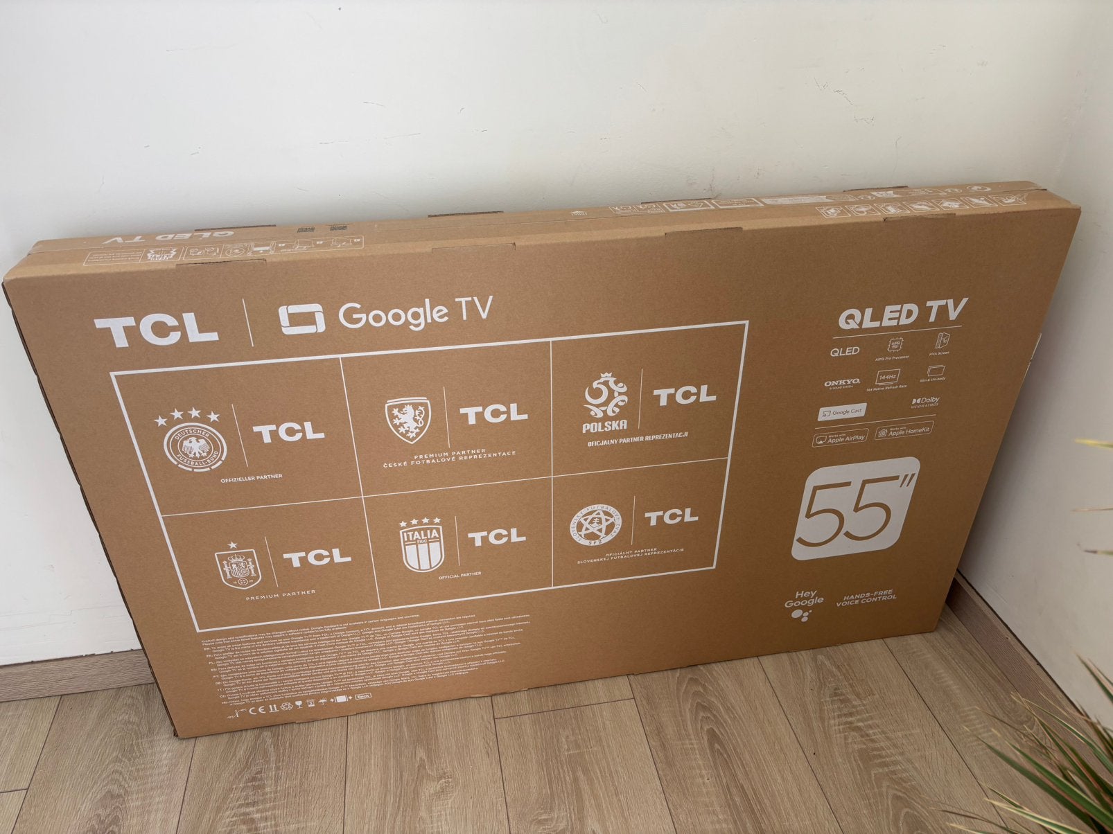 TCL 55T8C QLED Google TV,, Ophalen, Nieuw