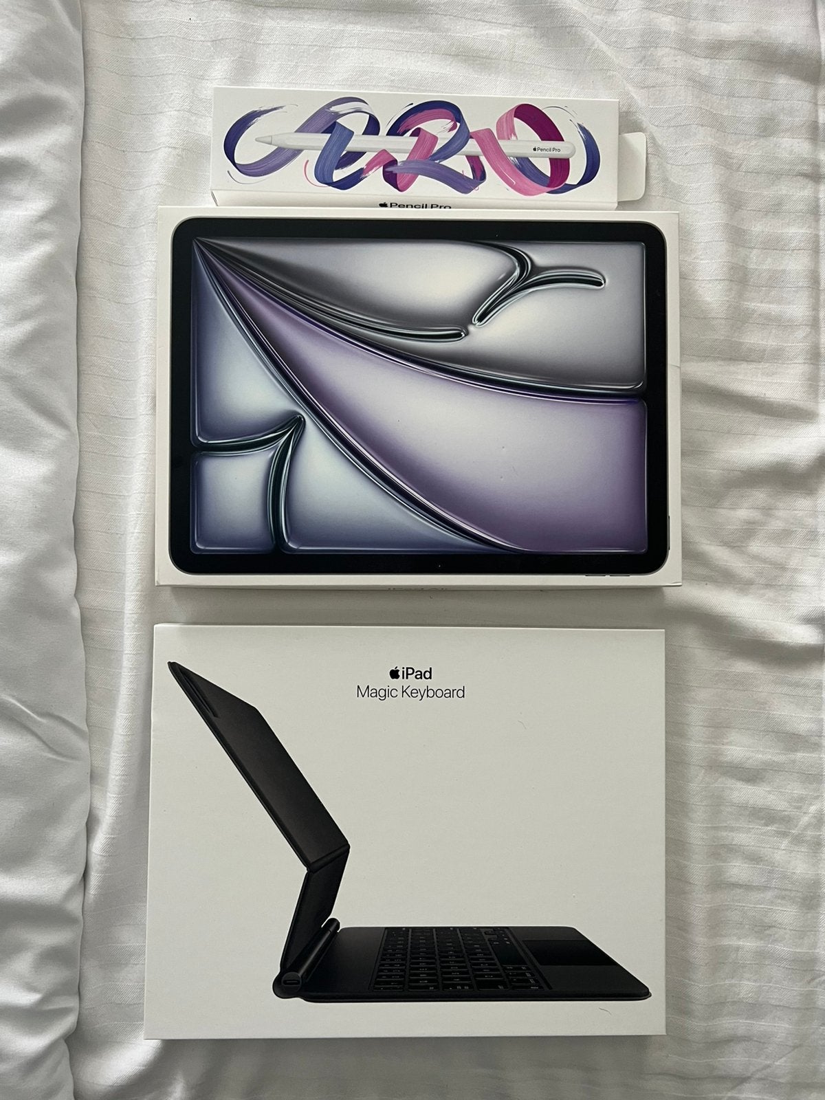 Ipad Air M2 11’’ 256gb + Pencil Pro + MagicKeyboard, Informatique & Logiciels, Enlèvement, Comme neuf