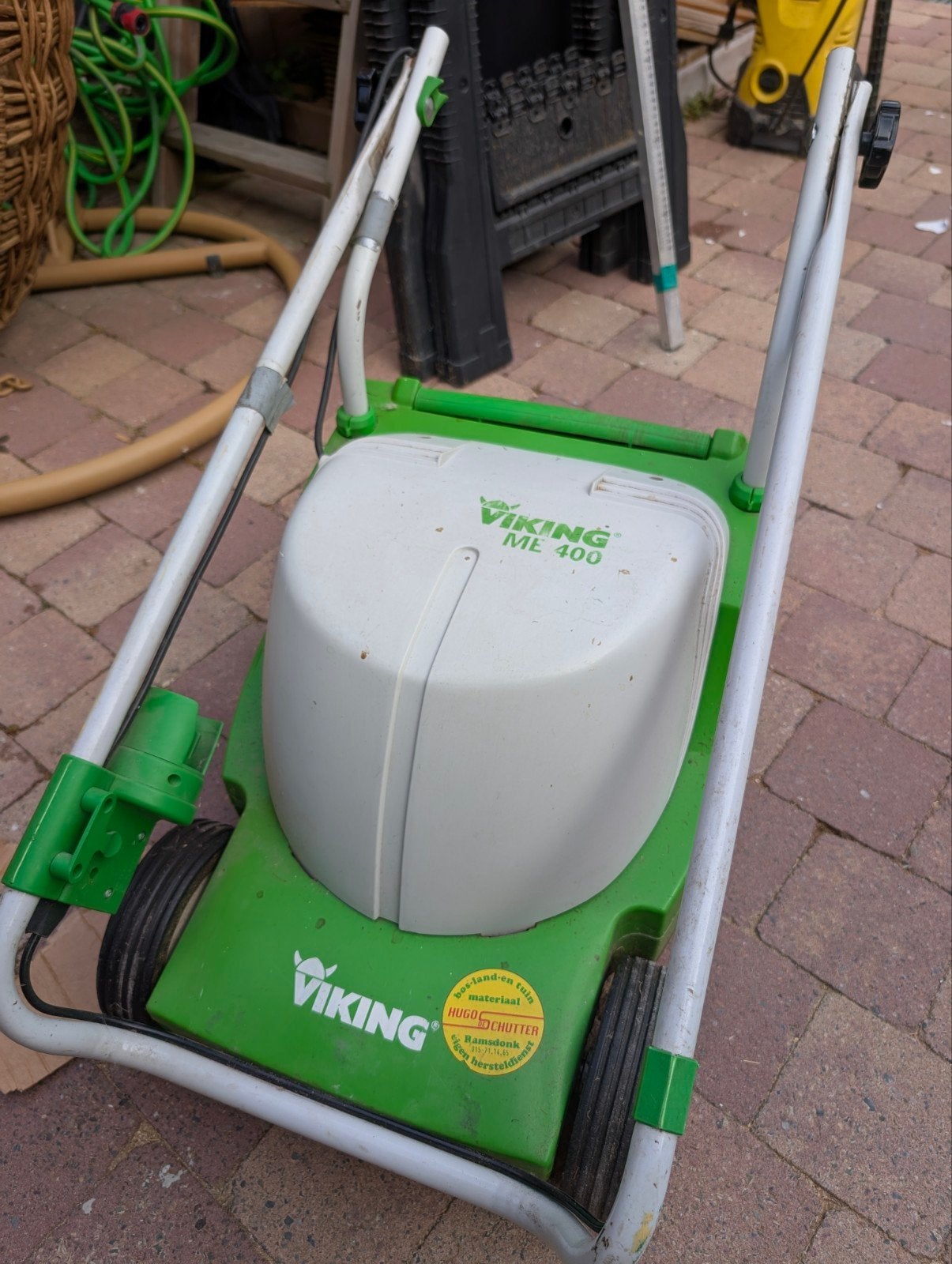 Tondeuse électrique Viking ME 400 avec bac de ramassage, Jardin & Terrasse, Tondeuses à gazon, Enlèvement, Bac de ramassage