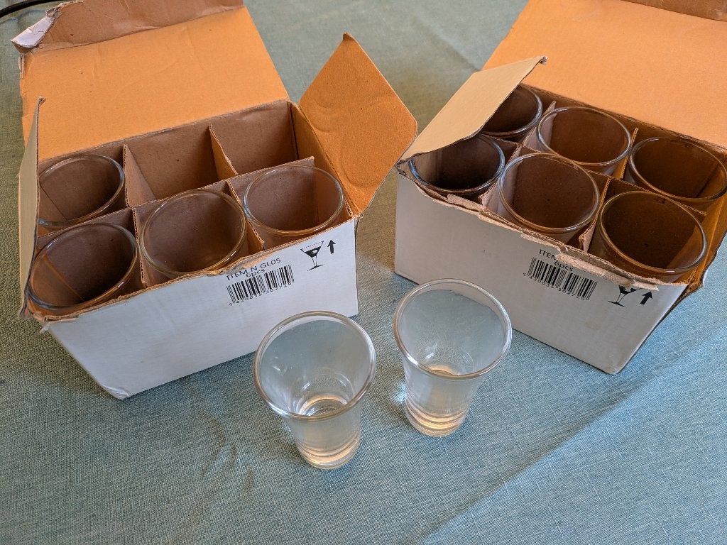 Verrines en verre, Maison & Meubles, Cuisine | Vaisselle, Enlèvement, Utilisé, Verre, Récipient(s)