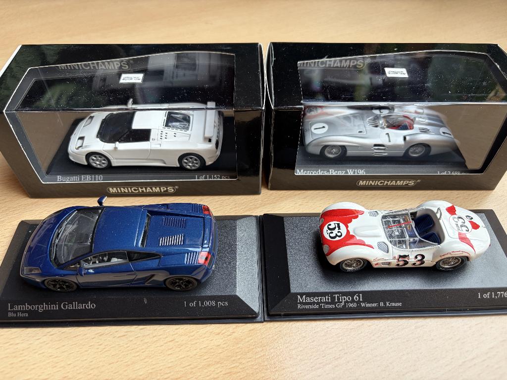 MINICHAMPS - 3 modelautootjes 1/43, Ophalen of Verzenden, Zo goed als nieuw, Auto, MiniChamps