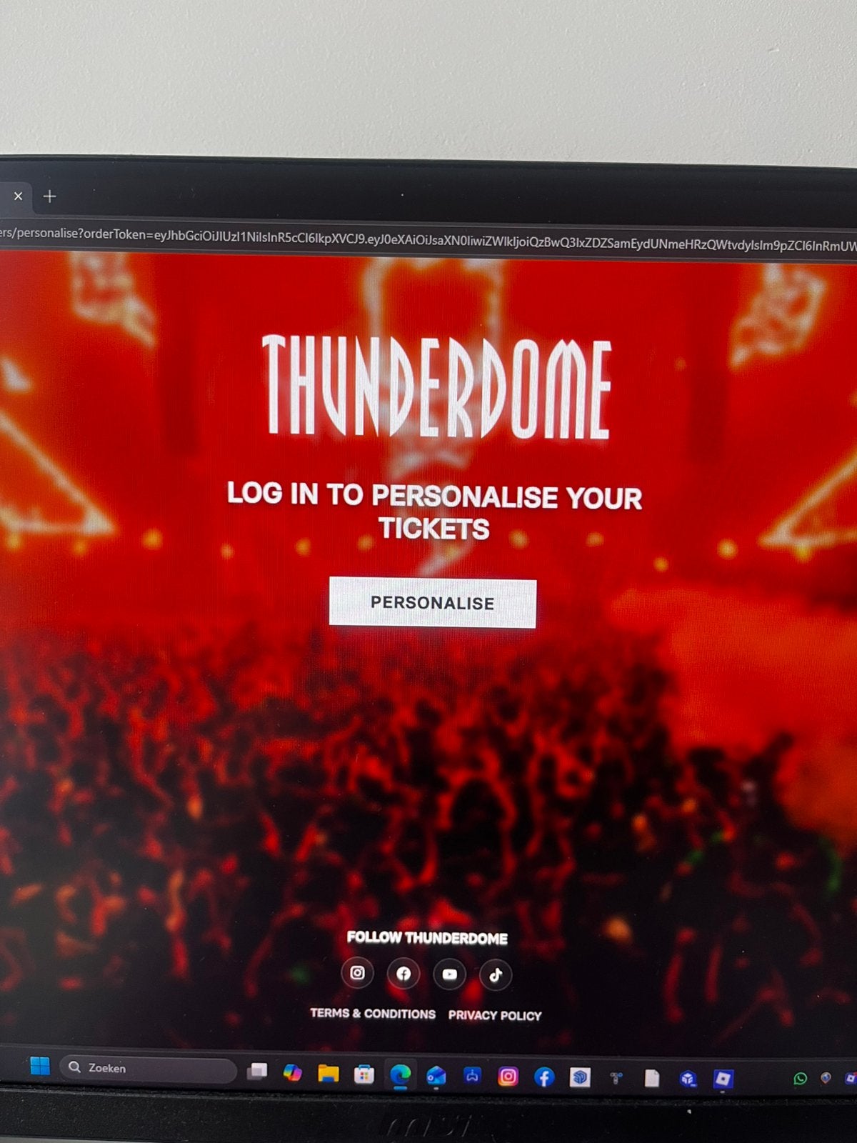 2x tickets thunderdome die hard friday, Twee personen
