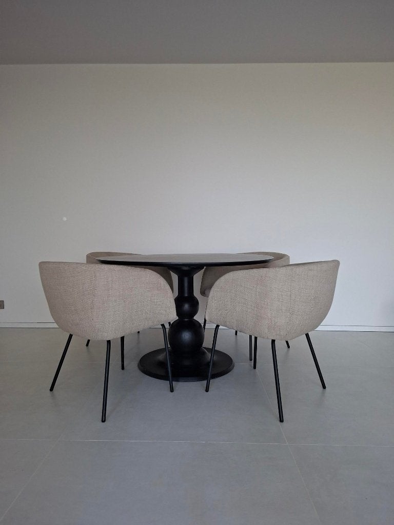 Set tafel en stoelen, Autres couleurs, Comme neuf, Enlèvement, Bois