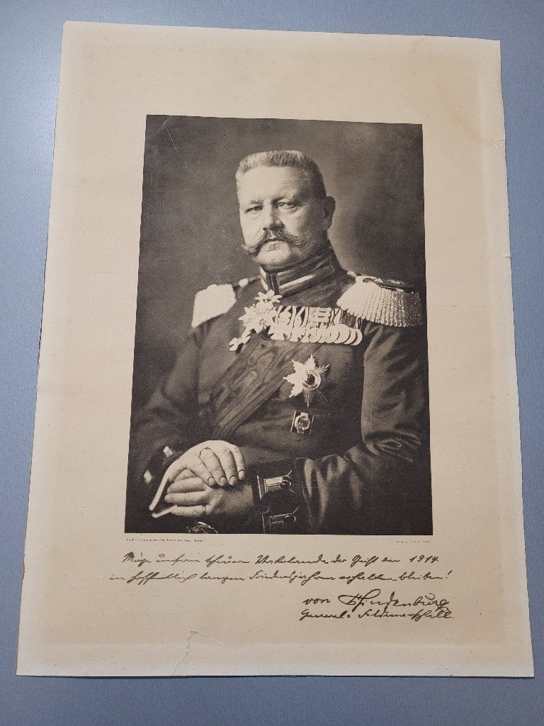 Hindenburg koperdiepdruk, Verzamelen, Ophalen of Verzenden, Landmacht, Overige typen