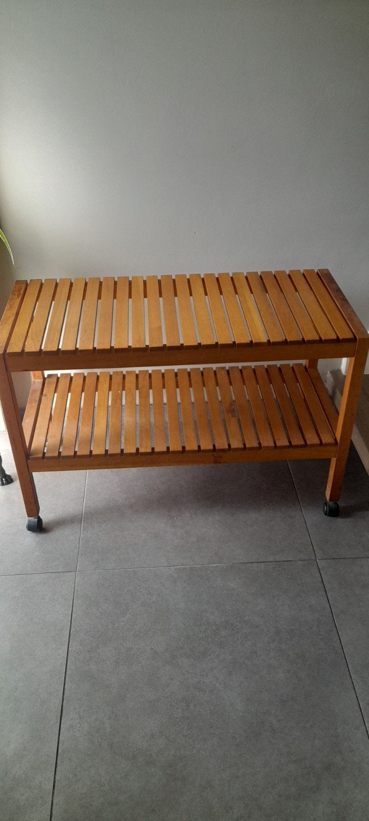 table sur roulettes, Enlèvement, 75 cm ou plus, Rectangulaire, Bois