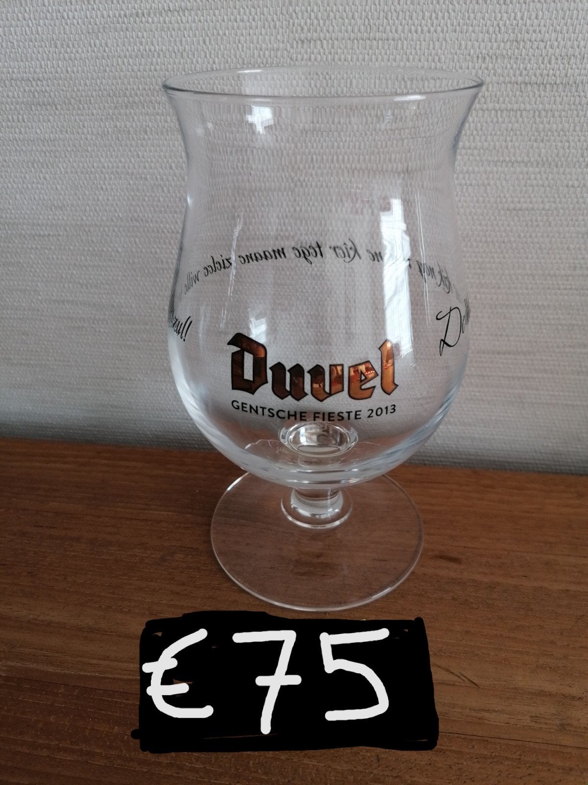 DUVEL GLAS . GENTSE FEESTEN. 2013, Ophalen, Duvel