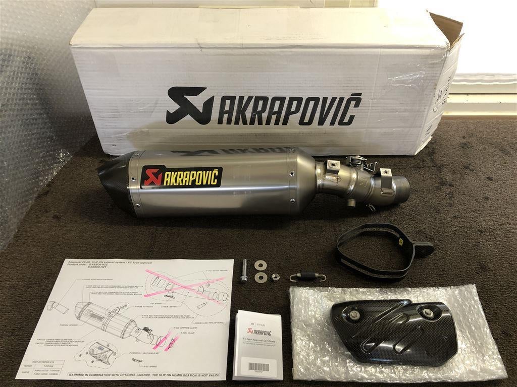 Akrapovic Hexagonal uitlaat demper Kawasaki ZX-6R ZX6R 09-18, Verzenden, Gebruikt
