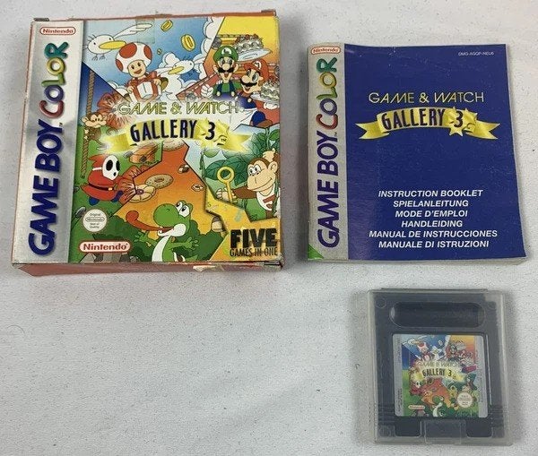 Game & Watch Gallery 3 Nintendo Game Boy Color, 1 joueur, Aventure et Action, Comme neuf, À partir de 3 ans