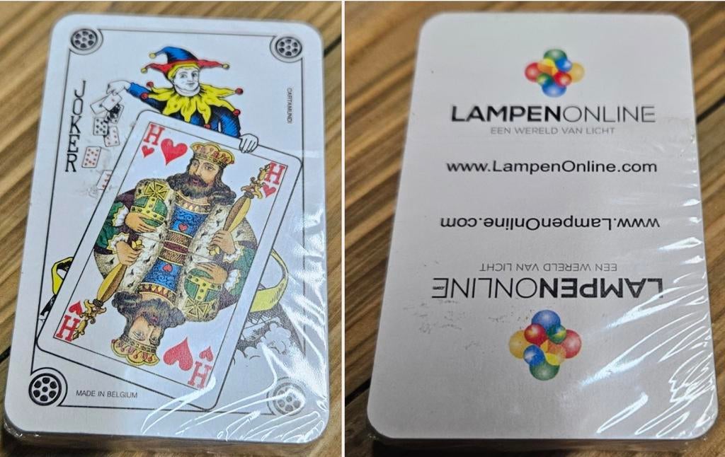 LampenOnline speelkaarten NIEUW
Dit zijn nieuwe, Verzamelen, Ophalen of Verzenden, Speelkaart(en)