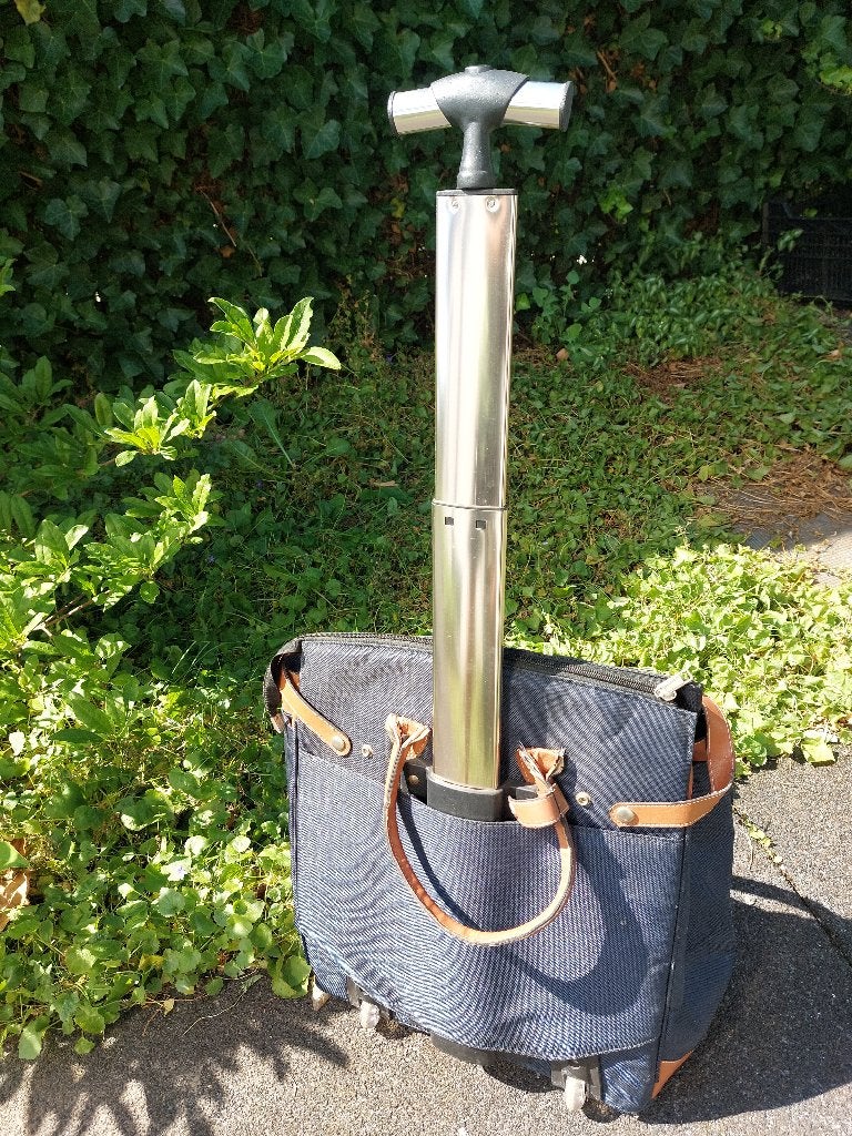 boodschappen tas, trolley op wieltjes, Ophalen, 40 tot 60 cm, Wieltjes, Blauw