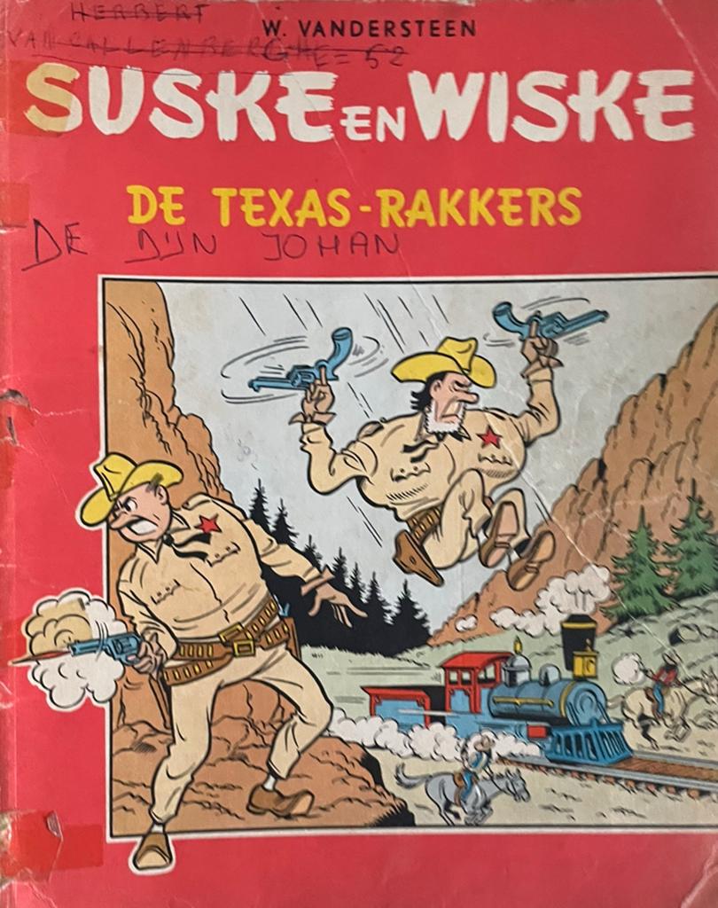 DE TEXAS RAKKERS - Suske en Wiske 1959 Tweekleurenreeks, Ophalen of Verzenden, Suske en Wiske, Zo goed als nieuw