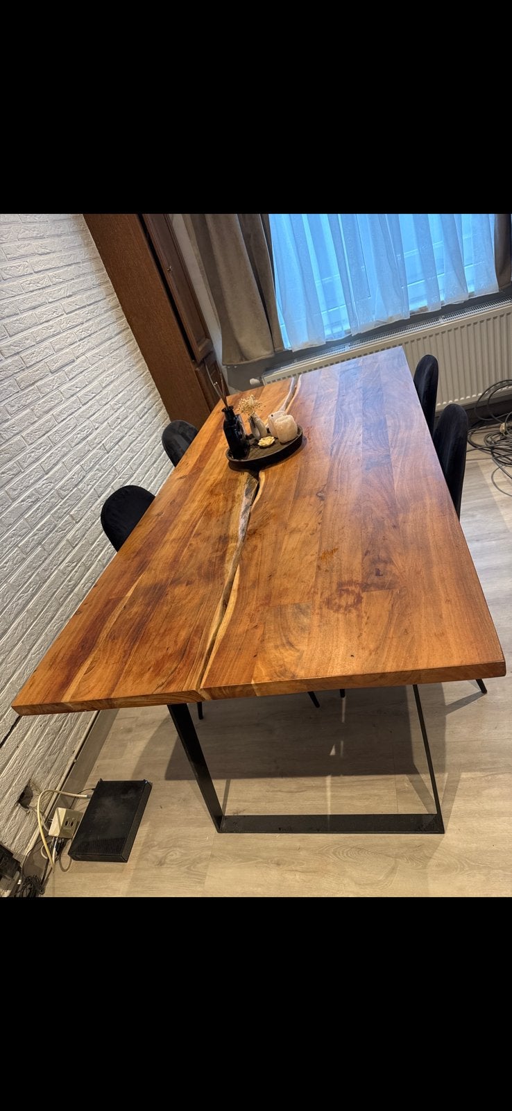 Houten eettafel te koop, Huis en Inrichting, Ophalen, Zo goed als nieuw
