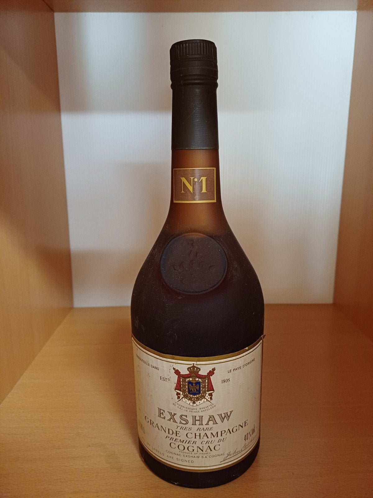 Vintage fles exshaw cognac, Verzamelen, Ophalen