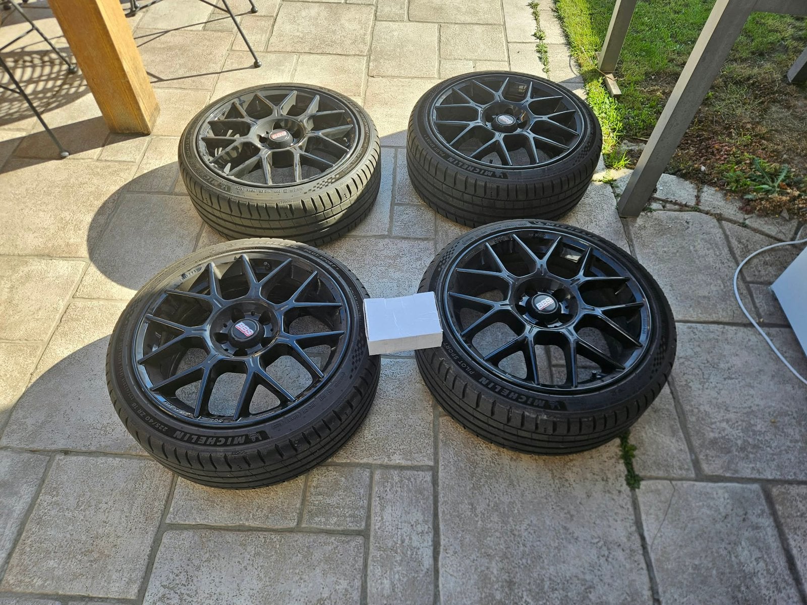 Bbs velgen + banden, Autos : Pièces & Accessoires, Pneus et Jantes, Véhicule de tourisme, Pneus été, 18 pouces