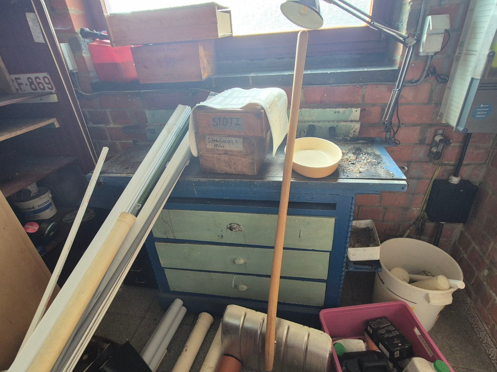 Kasten  werkmateriaal, Tuin en Terras, Ophalen, Gebruikt, Hout, Overige typen