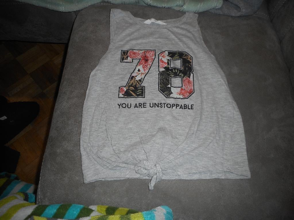 zomers t shirt maat 146 - 152 h&m, Kinderen en Baby's, Kinderkleding | Maat 146, Meisje, H&M, Ophalen of Verzenden, Zo goed als nieuw