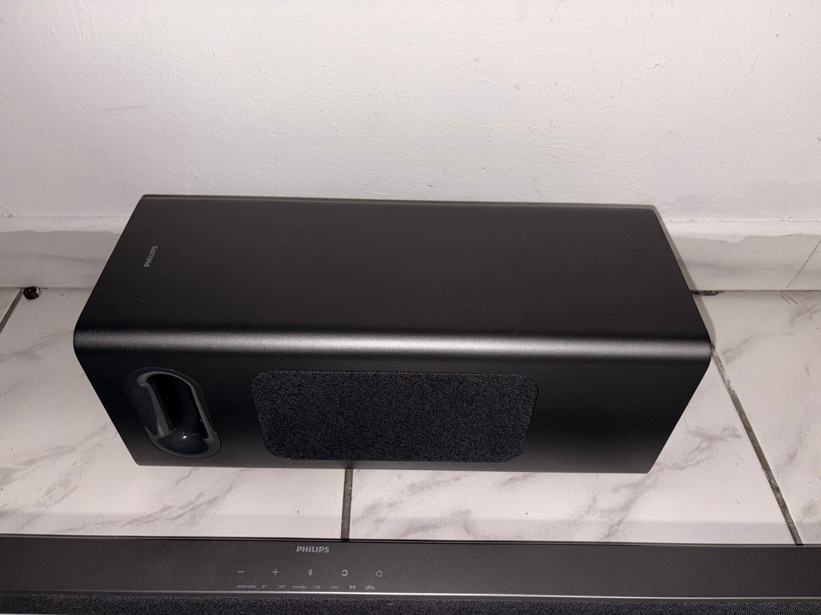 Phillips speaker., Philips, Gebruikt, Subwoofer, Ophalen of Verzenden