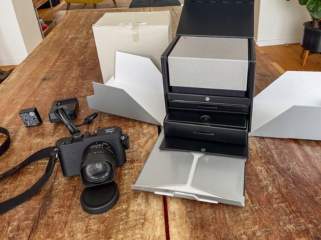Leica Q-P, Audio, Tv en Foto, Fotocamera's Analoog, Ophalen, Gebruikt, Compact, Leica
