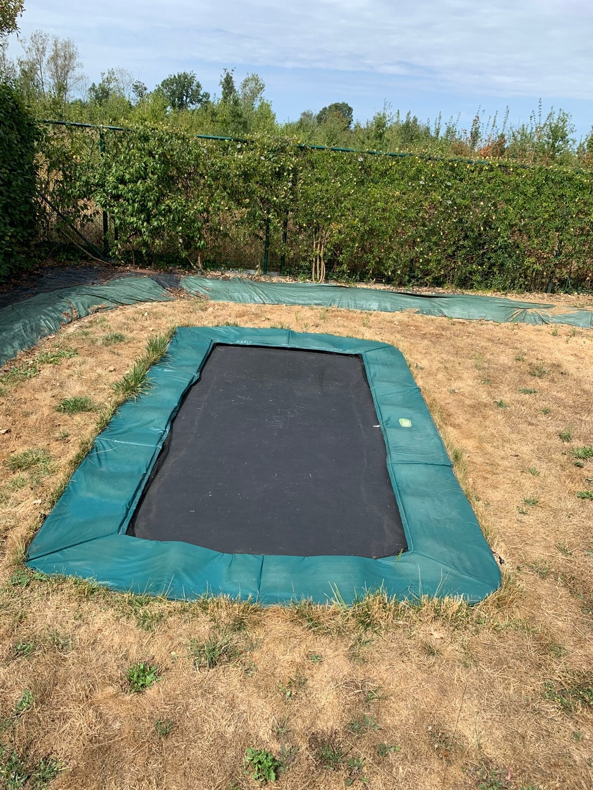 EXIT in terra trampoline 244 x 427 cm, Kinderen en Baby's, Speelgoed | Buiten | Trampolines, Ophalen, Gebruikt