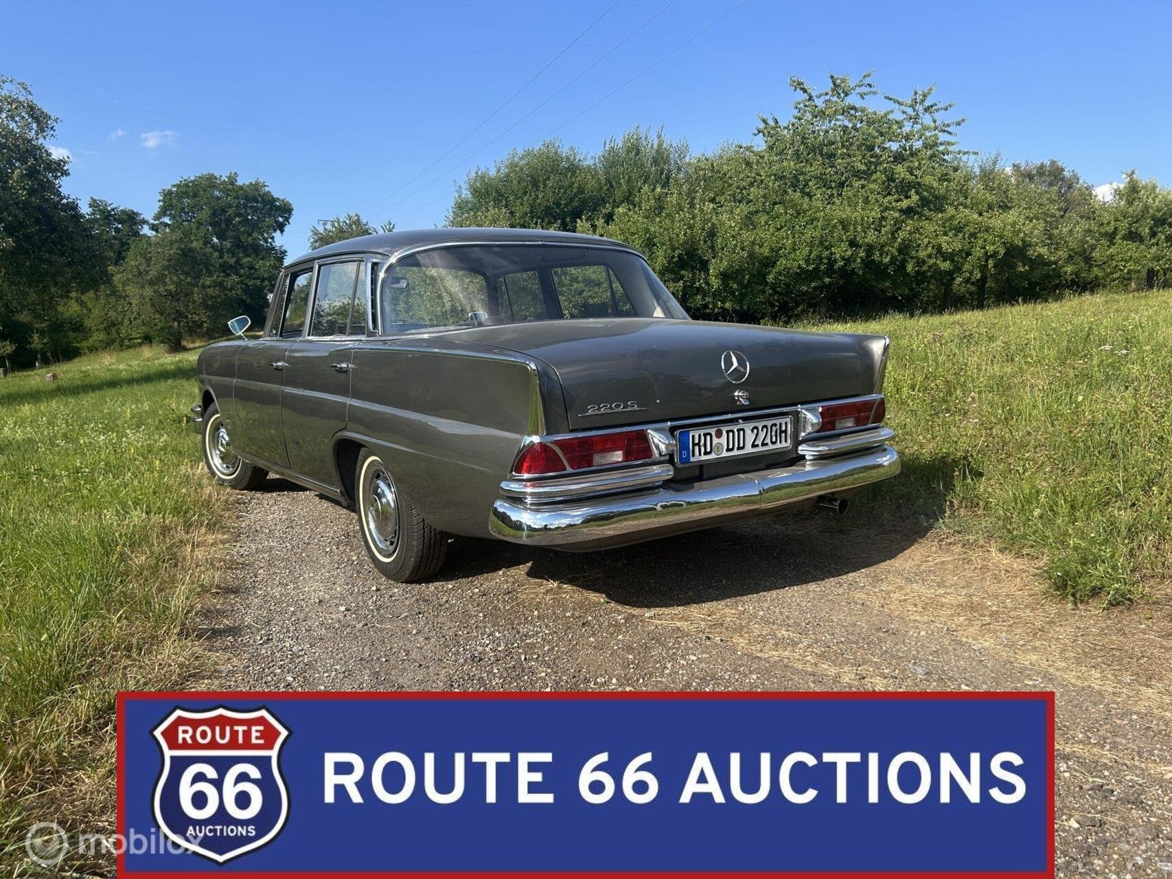 Mercedes-Benz 220 S | Route 66 Auctions, Autos, Oldtimers & Ancêtres, Achat, Entreprise, Boîte manuelle, Autre carrosserie